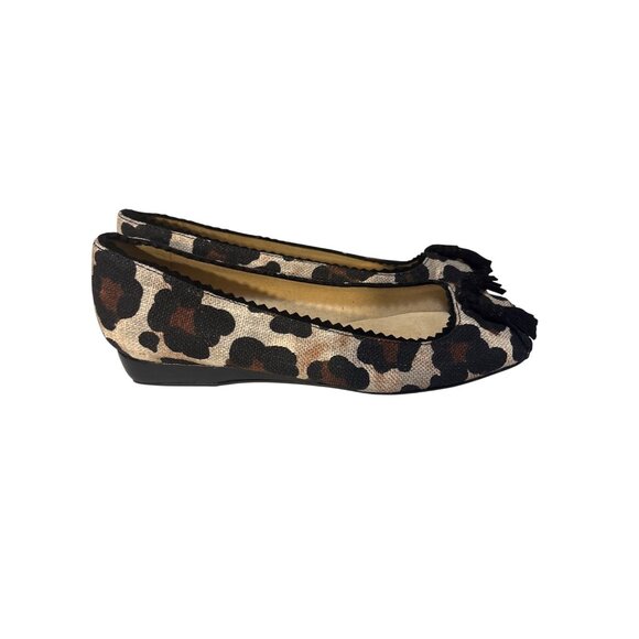 Stuart Weitzman Womens Leopard Print Ballet Flats Size 7.5 NWOB - Picture 4 of 7